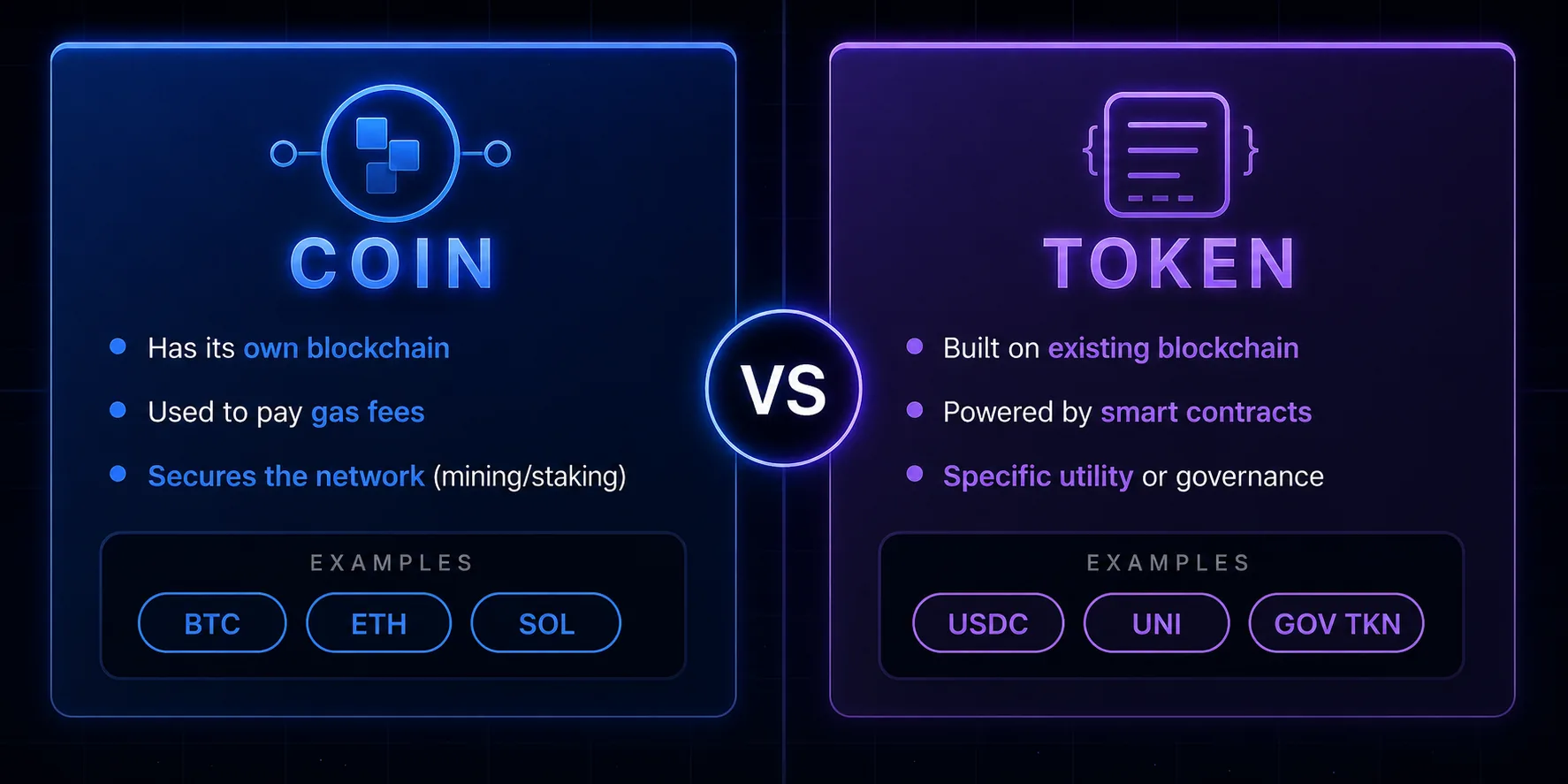 Perbedaan Coin dan Token